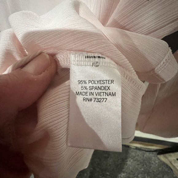 Women's Light Pink Peplum Top - Picture 3 of 3